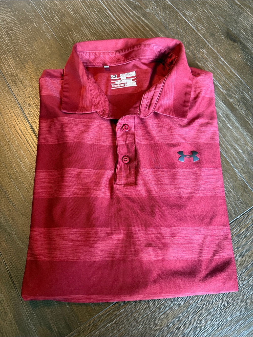 Under Armour men’s Red Striped Polo